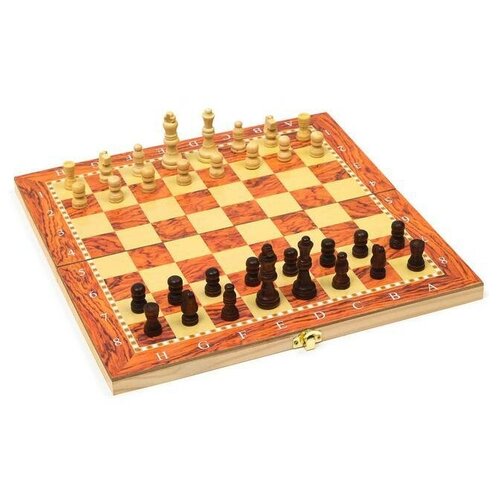 настольная игра 3 в 1 шашки шахматы нарды Настольная игра 3 в 1 Падук: нарды, шахматы, шашки, 34 х 34 см