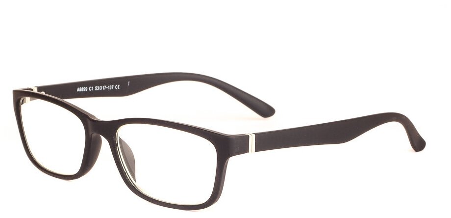 Готовые очки для зрения черные с диоптриями -1.00 футляр