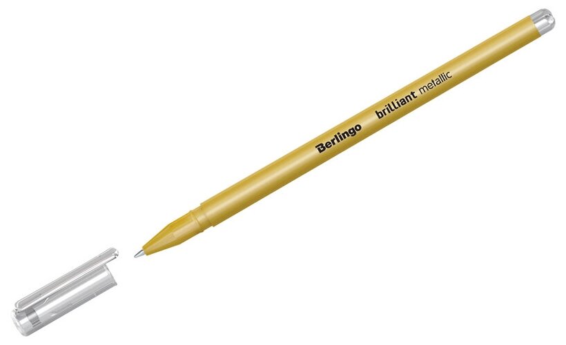 Ручка гелевая Berlingo "Brilliant Metallic", золото металлик, 0,8мм (арт. 293288)