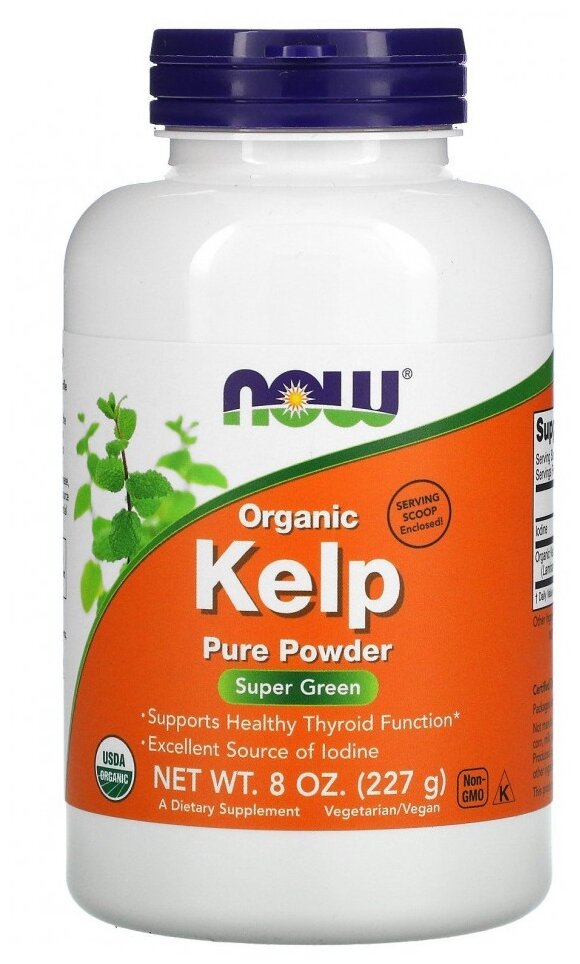Порошок NOW Kelp Pure Powder, 227 г