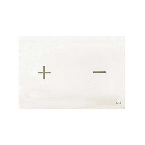 Кнопка смыва Oli Glassy стеклянная, белая, 878849