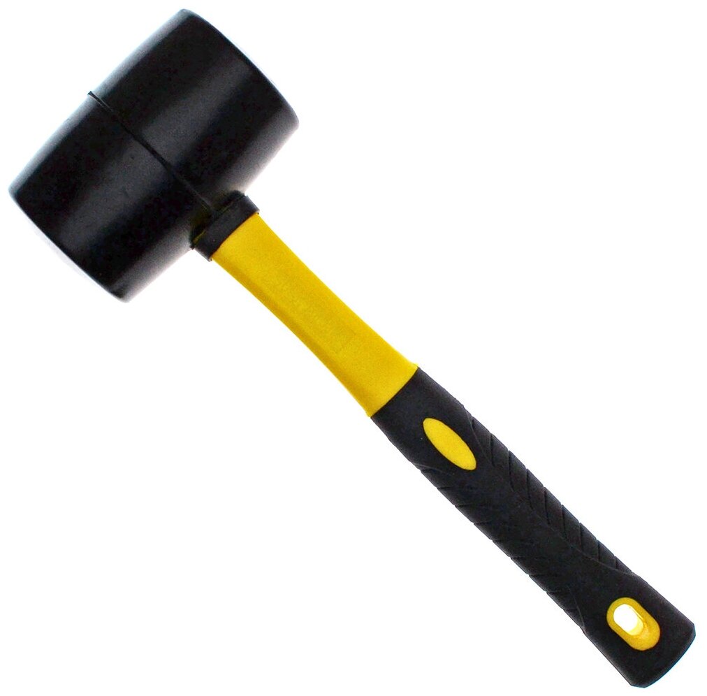 Киянка резиновая, Чеглок, 21-04-368, черная, фиберглассовая ручка, 680гр - фотография № 3