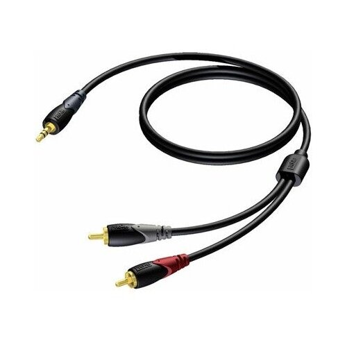 кабель аудио 1xmini jack 2xrca roxtone gptc140 1 1 0m Кабель аудио 1xMini Jack - 2xRCA Procab CLA711/20 20.0m