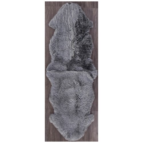 Ковер Sheepskin 55x190 - светло серый - Прямоугольник - коллекция Овчина Sheepskin 0.55x1.90