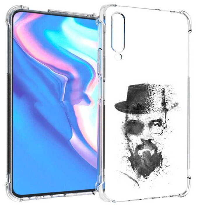 Чехол задняя-панель-накладка-бампер MyPads загадочный человек для Honor 9X Pro/Huawei Y9s/P Smart Pro 2019 противоударный