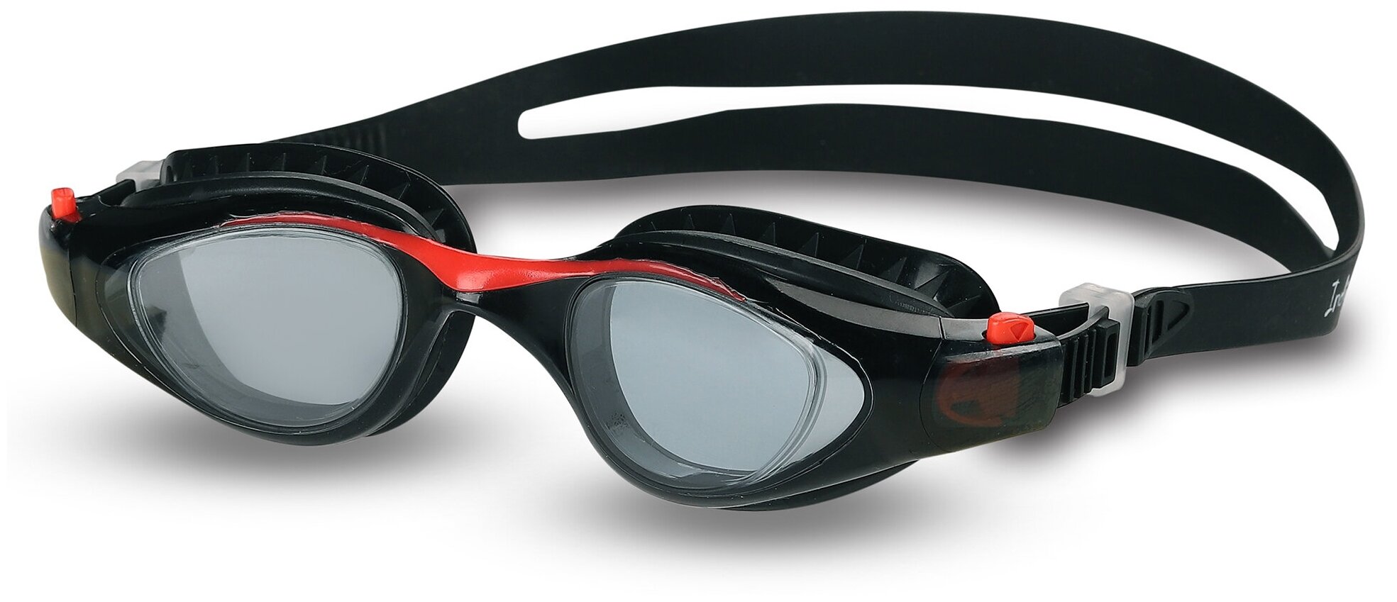 фото Очки для плавания детские INDIGO NAVAGA GS23-2 Черно-красный