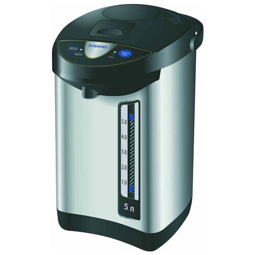 Чайник-термопот Sunwind SUN-TP-3 черный и серебристый 373900₽