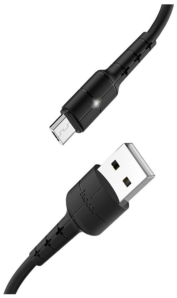 фото Кабель USB HOCO X30 Star для Micro USB, 2.0 A, длина 1.2 м, черный