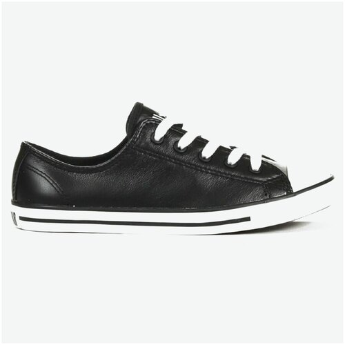 фото Кожаные кеды converse (конверс) chuck taylor all star dainty 537107 черные (41)