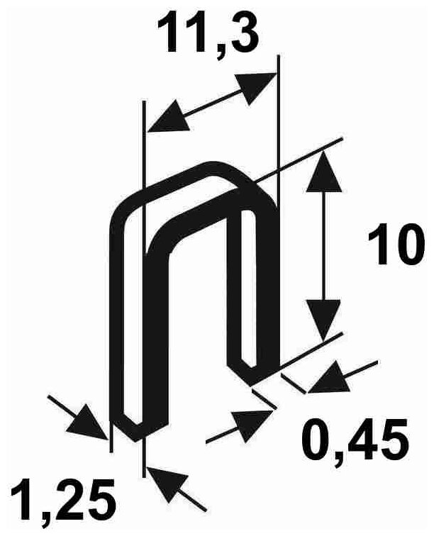 Скобы Rapid 73/10 (5М) для степлера тип 73