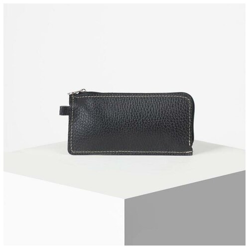 Ключница на молнии длина 14 см цвет чёрный 399₽