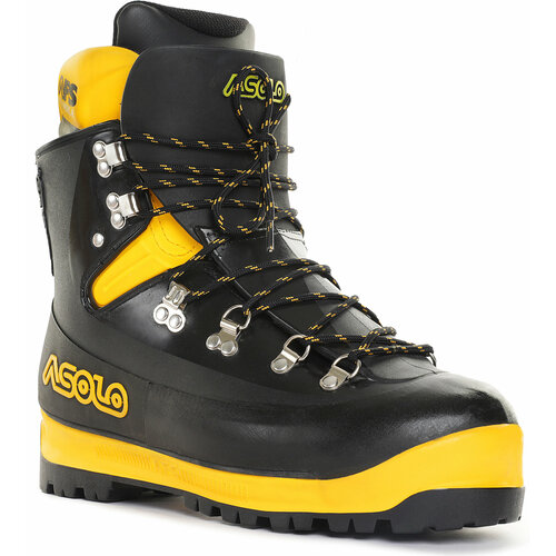 фото Ботинки asolo 0m4002_562, для альпинизма, нескользящая подошва, размер 9.5, черный, желтый