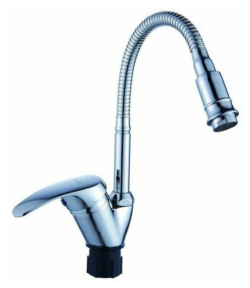 фото Смеситель для кухни Эверест В58-022 с гибким изливом