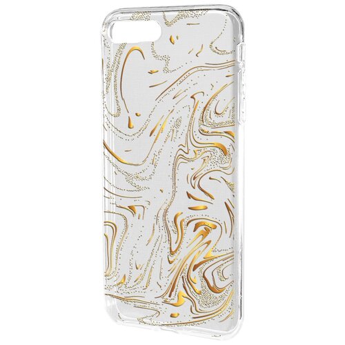 Силиконовый чехол Mcover для Apple iPhone 7 Plus с рисунком Золотой узор силиконовый чехол mcover для apple iphone 7 с рисунком радужный узор
