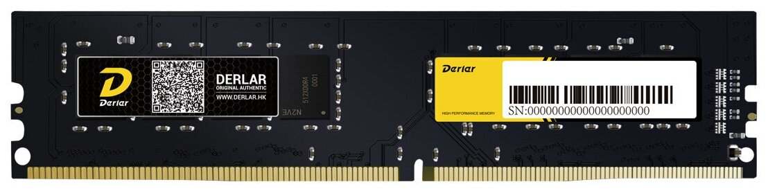 Память DDR4 DIMM 4Gb, 2400MHz Derlar (4GB-2400-BW)