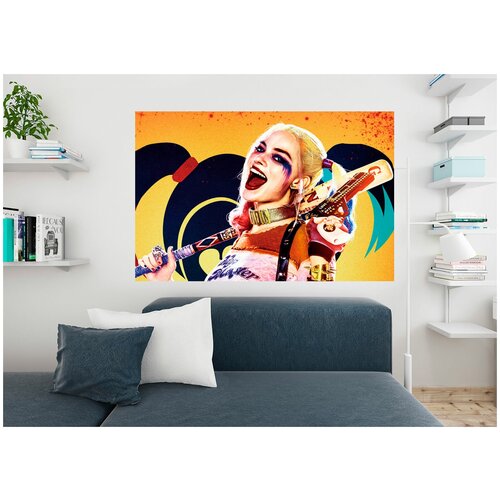 Постер DC на стену Харли Квинн, плакат интерьерный, 51х35 см