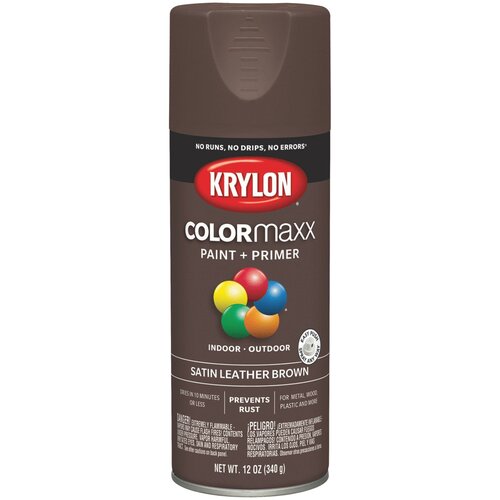 Краска Krylon Colormaxx Paint + Primer глянцевая, желтый