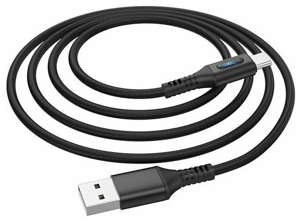 Дата-кабель Hoco U79 USB-Type-C, 1.2 м, черный