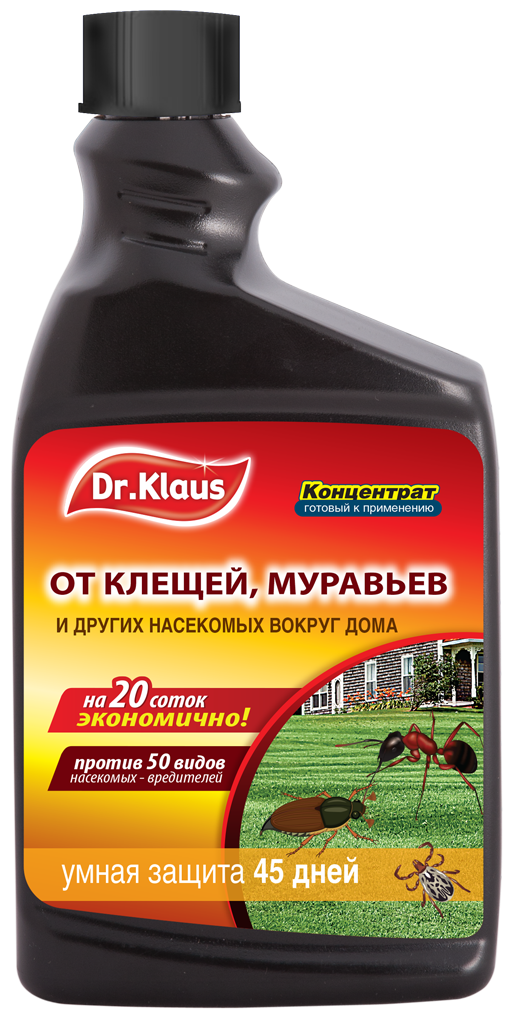 Запасной флакон Dr. Klaus Insect Super от муравьев, клещей др. насекомых 1л - фотография № 1