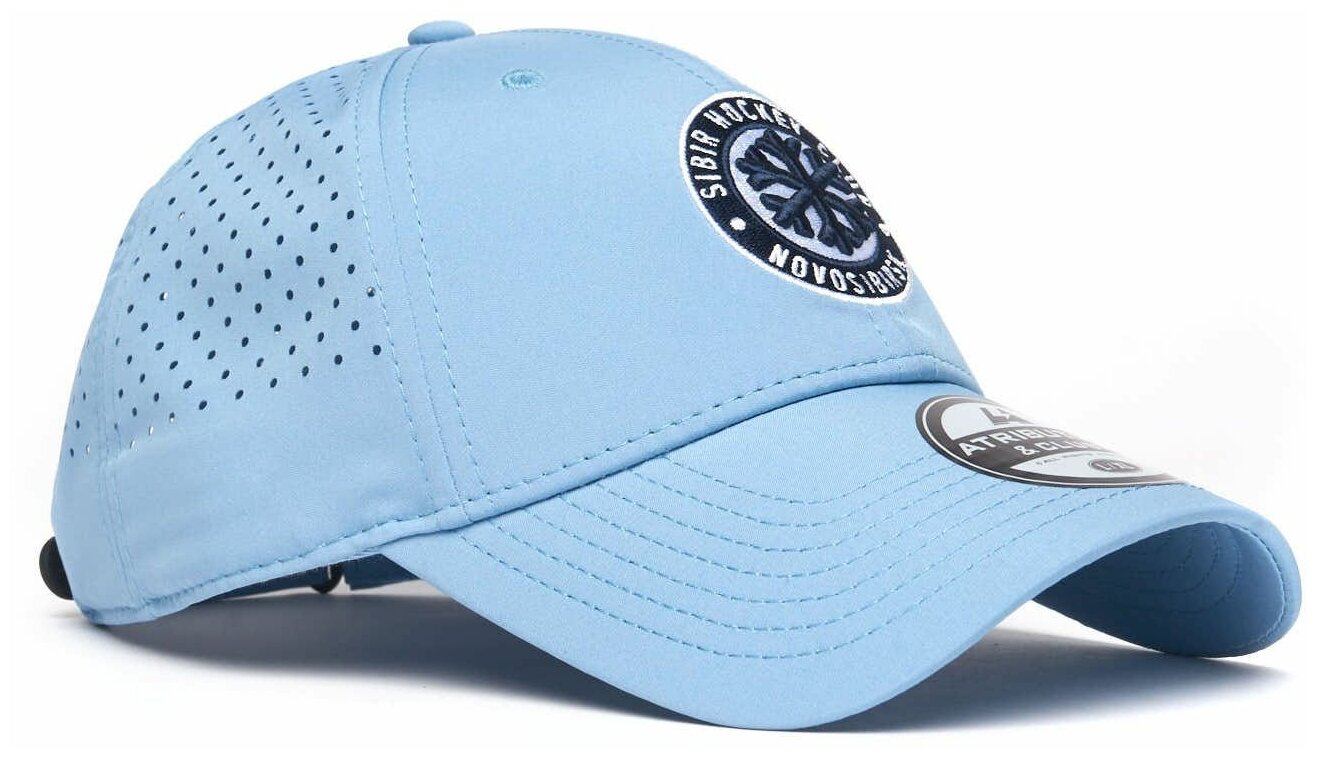 Бейсболка Atributika & Club ХК Сибирь для мужчин и женщин, размер 55-58, голубой — фото 1