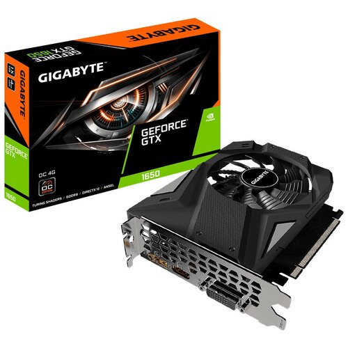Видеокарта Gigabyte GV-N1656OC-4GDGTX 1650 4GB 128bit GDDR6 DVI HDMI DP RTL 1950000₽