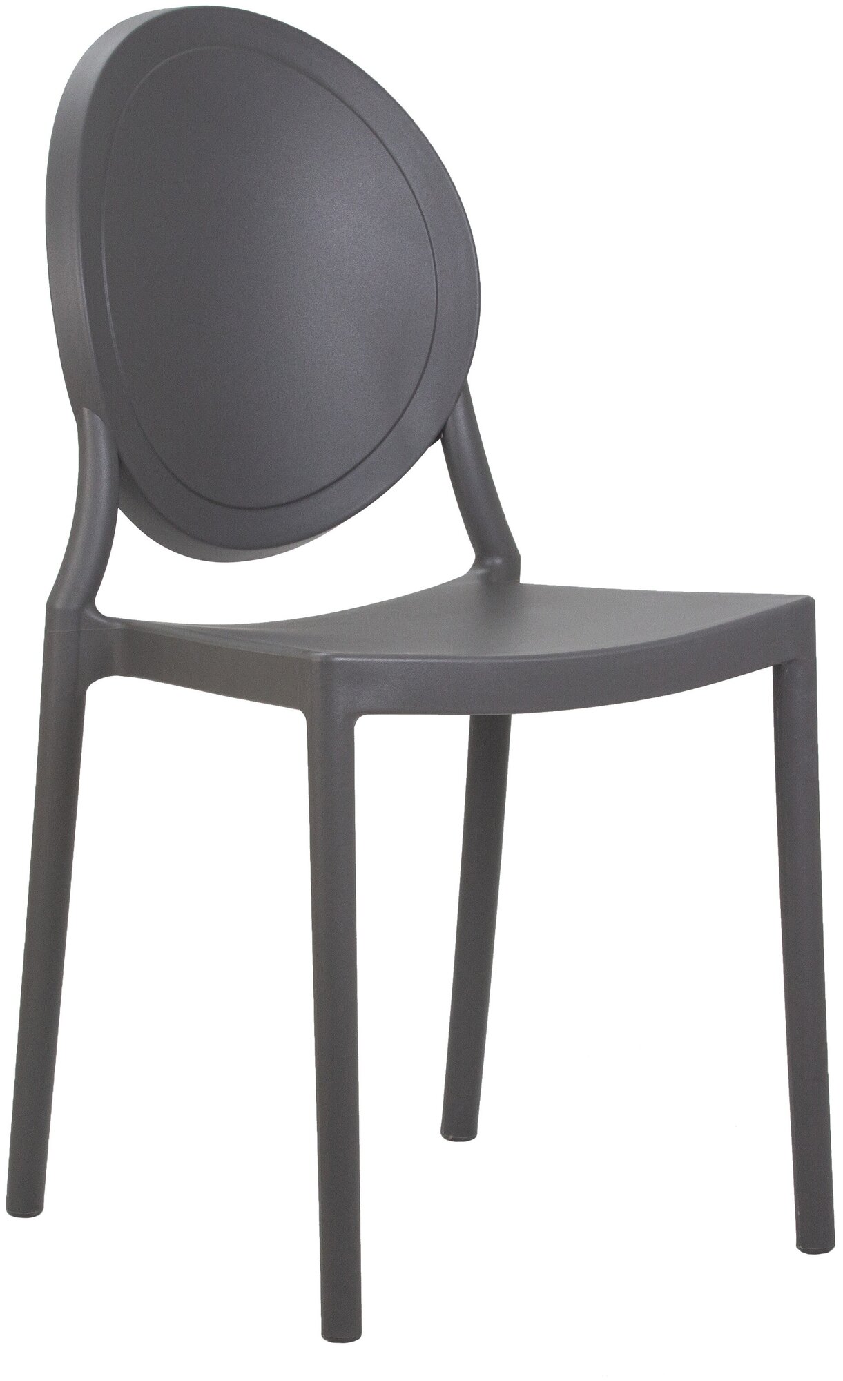 Обеденный кухонный пластиковый легкий стул ALBERT для дома дачи садового участка, улицы, кафе, серый - фотография № 6