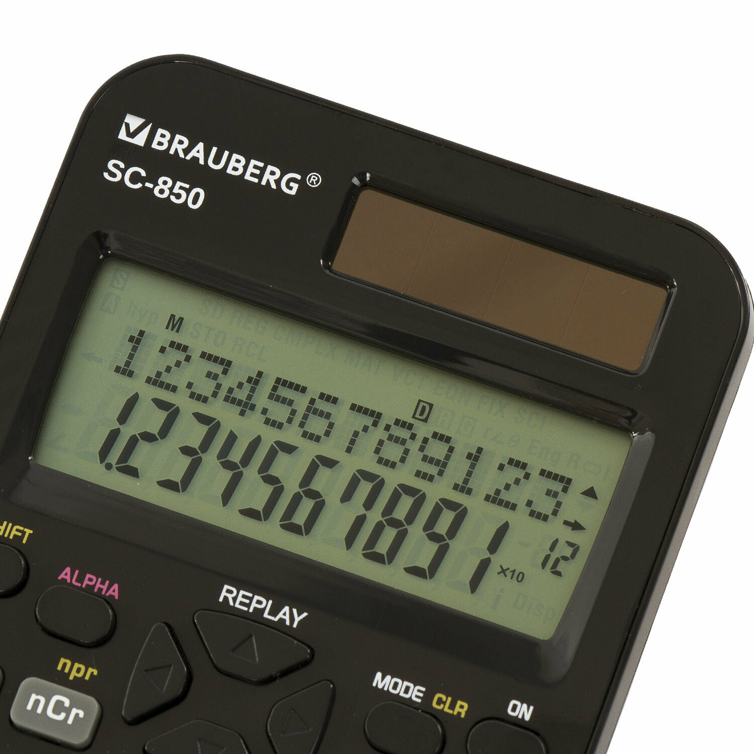 Калькулятор инженерный непрограммируемый научный научный двухстрочный Brauberg Sc-850 (163х82) 240 функций 10+2 разрядов двойное питание 250525