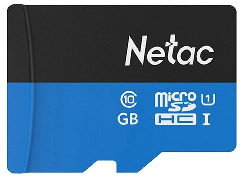 Карта памяти 16GB Netac microSDHC (с SD адаптером) 80MB/s - фото №2