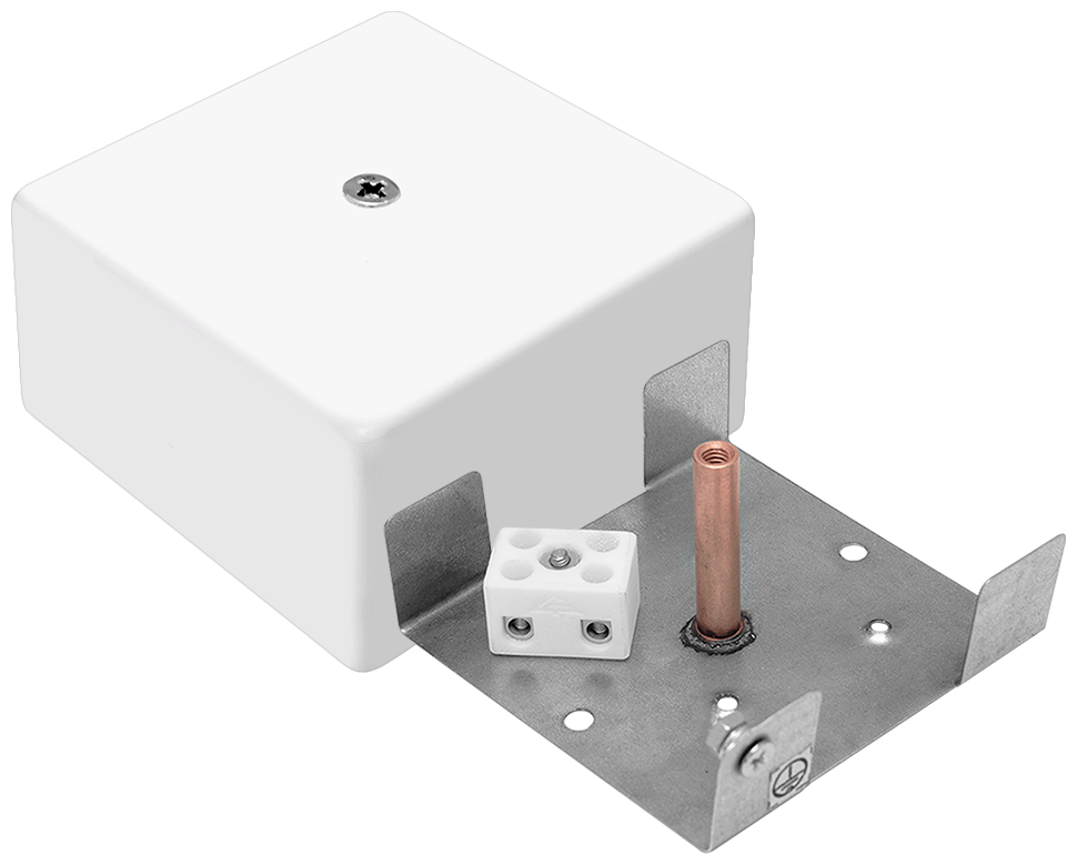Коробка монтажная распределительная огнестойкая Гефест КМ-О (2к), 72х72х36, 4 ввода, IP41