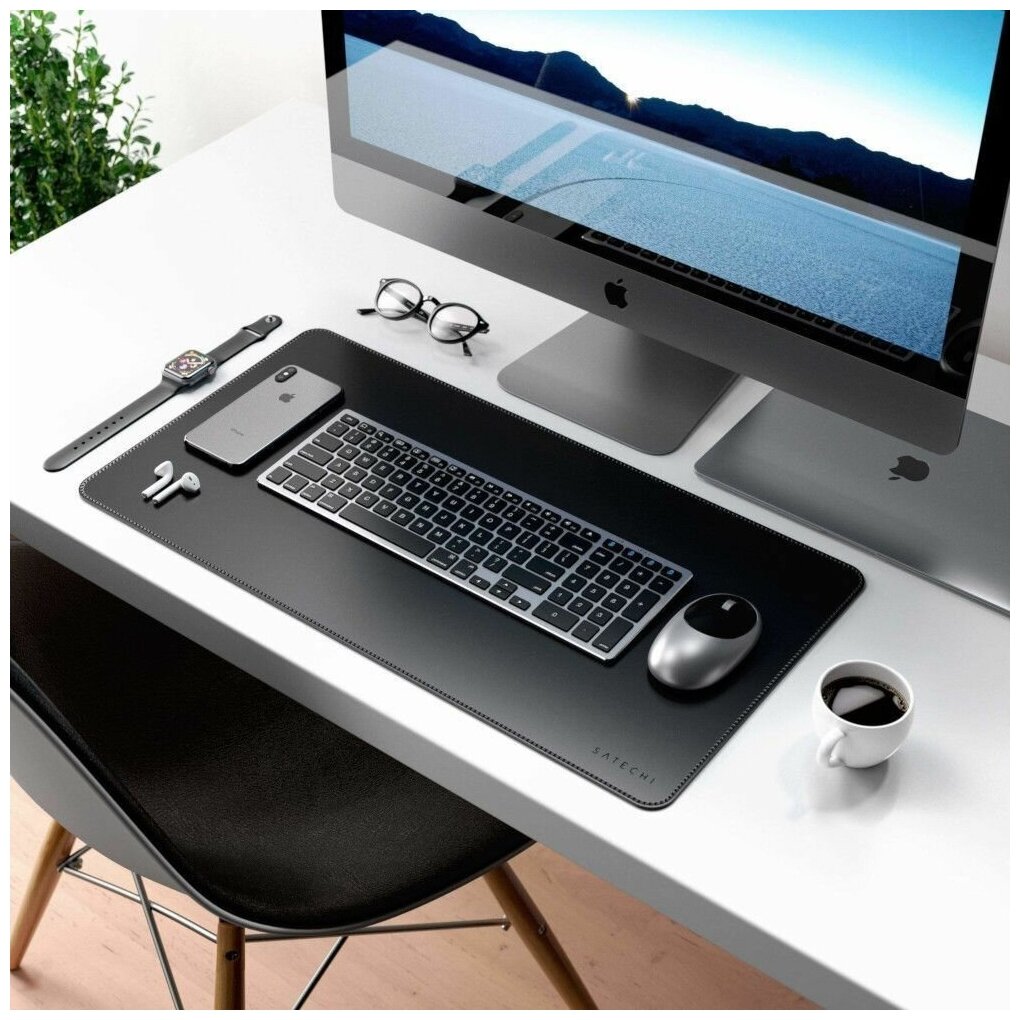 Коврик для мыши Satechi Dual Side ECO-Leather Deskmate, 585*310 мм, Розовый/Фиолетовый ST-LDMPV - фото №5