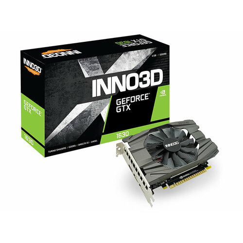 Видеокарта Inno3D nVidia GeForce GTX 1630 Compact 1740MHz PCI-E 30 4096Mb 12000MHz 64-bit 1xHDMI 2xDP N16301-04D6-1177VA19 4321500₽