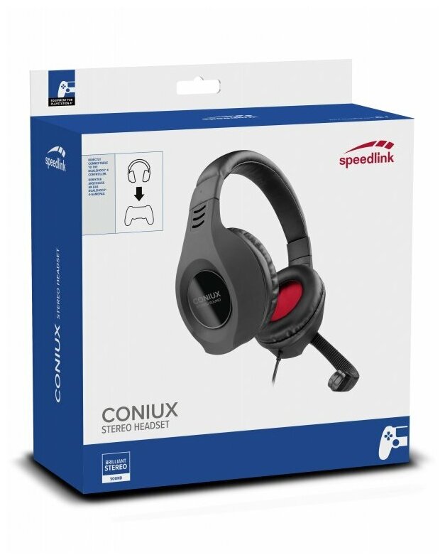 Гарнитура проводная стерео Speedlink Coniux Stereo Headset (SL-4533-BK)