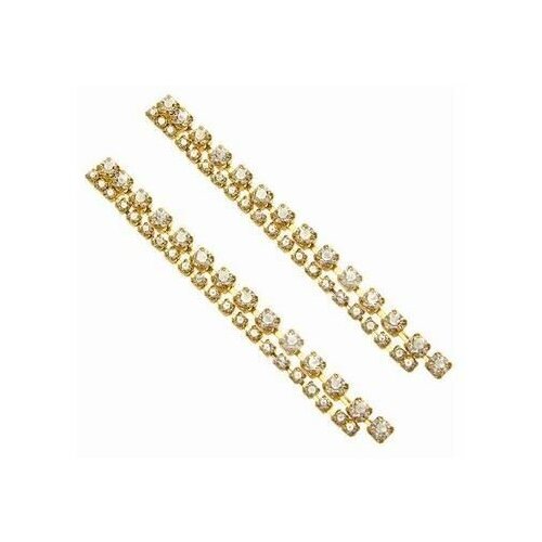 Серьги ForMyGirl, кристалл, золотой misho позолоченные серьги завитые с креплением для airpods