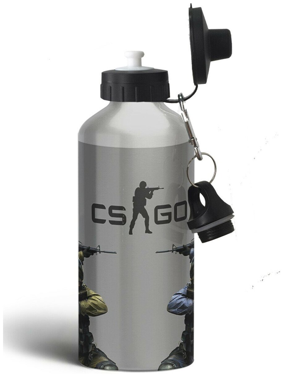 Бутылка спортивная, туристическая фляга Counter Strike 1-1