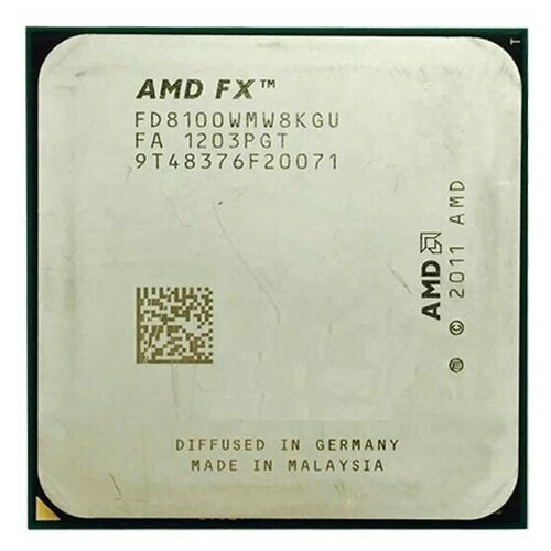 Процессор AMD FX-8100 Zambezi AM3+, 8 x 2800 МГц, OEM процессор amd fx 6100 am3 6 x 3300 мгц oem