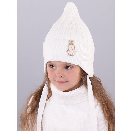 фото Шапка бини поляярик, размер 50-52, белый