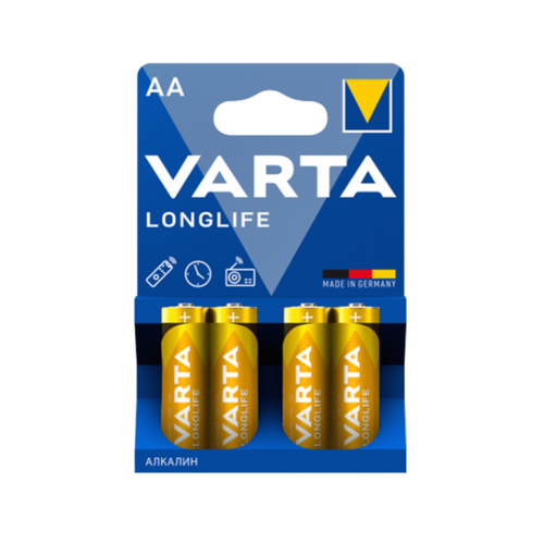 Варта / Varta - Батарейки Longlife mignon AA LR6 1,5V 4 шт