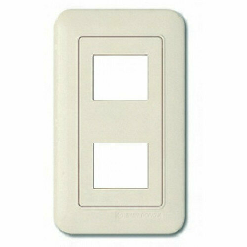 Рамка телефонная двойная ANAM серия ALPEX AX 1712 слон. кость