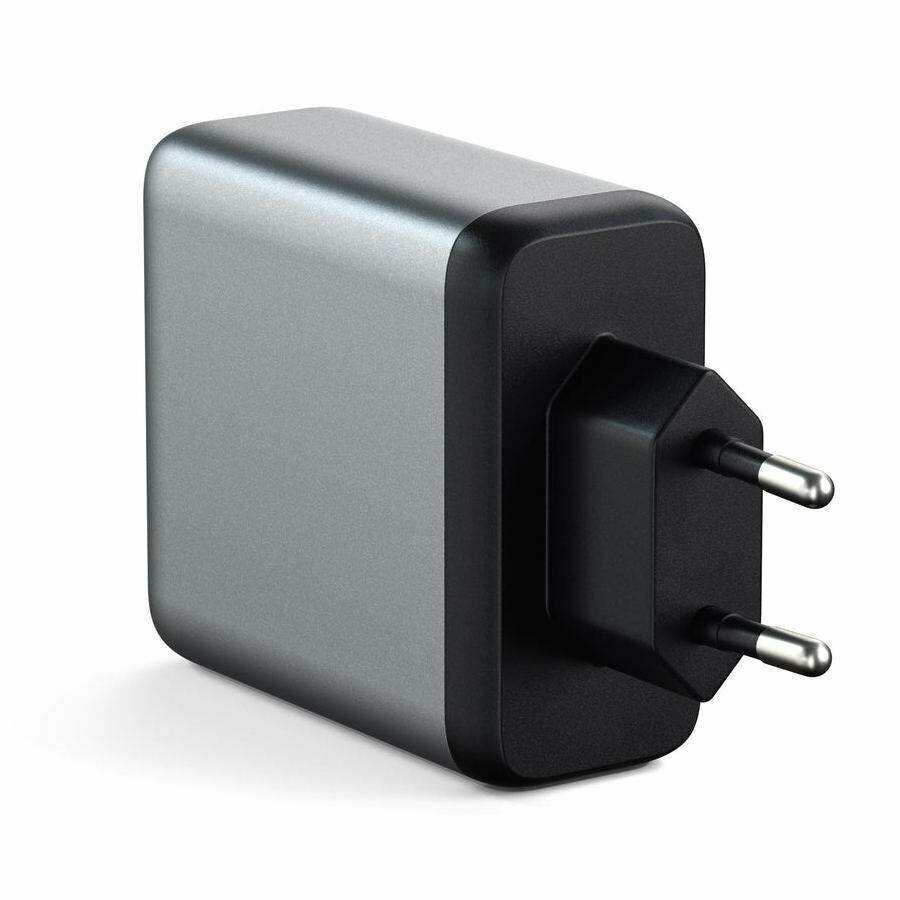 Сетевое зарядное устройство Satechi 100W USB-C PD Wall charger, 1xUSB Type-C (PD), Серый ST-UC100WSM-EU - фото №1