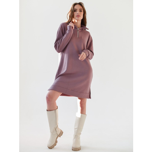 фото Платье текстильный край, размер 44, фиолетовый