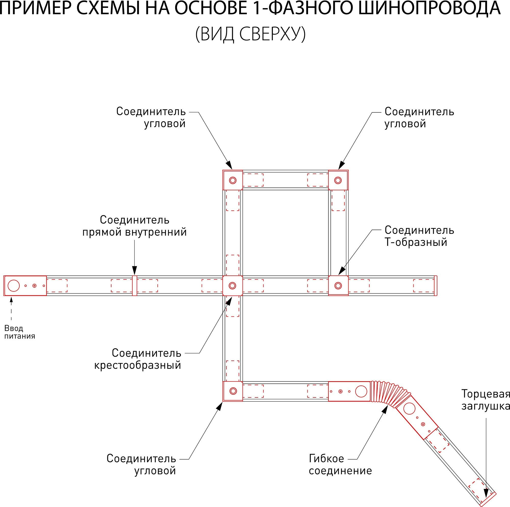 Однофазный шинопровод черный 3м Elektrostandard (в комплекте ввод питания и заглушка) 85081/00 - фотография № 10