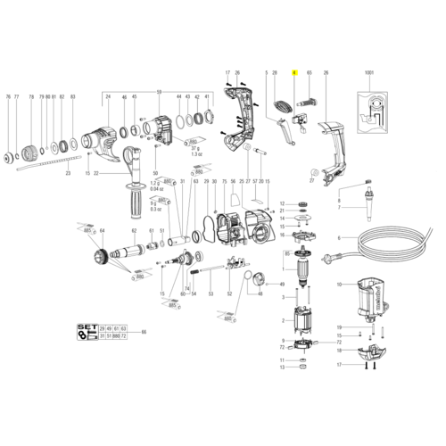 Выключатель KHE 3250/KHE 3251 METABO 343409370