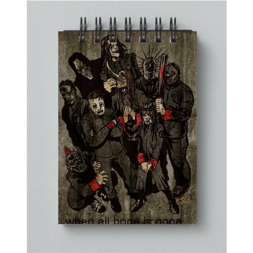 Блокнот Slipknot, Слипнот №1, Размер А6, 10 на 15 см