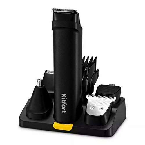 Триммер для волос Kitfort КТ-3140-1 для бородыусовносаушей от АКБ черно-жёлтый 315200₽