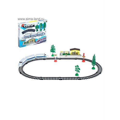 Железная дорога Электропоезд, работает от батареек