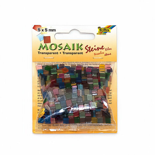 Folia Мозаика Прозрачная 5 x 5 мм 700 шт. ассорти 57109