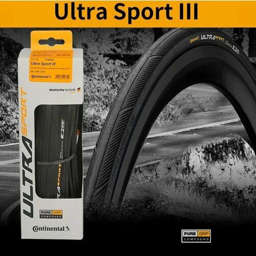 Покрышка Continental Ultra Sport III 700x25c Кевлар