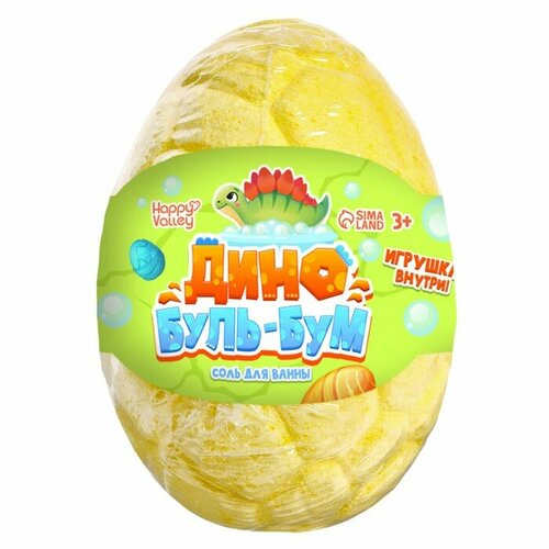 Happy Valley Соль для ванны с игрушкой Дино буль-бум микс 440₽