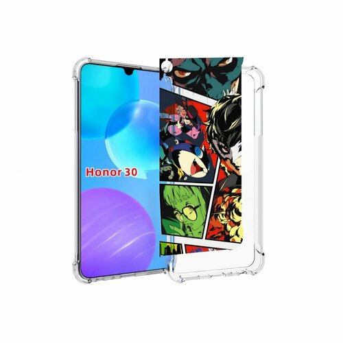 Чехол MyPads Persona 5 art для Huawei Honor 30 Lite задняя-панель-накладка-бампер чехол mypads persona 5 art для honor magic 5 pro задняя панель накладка бампер