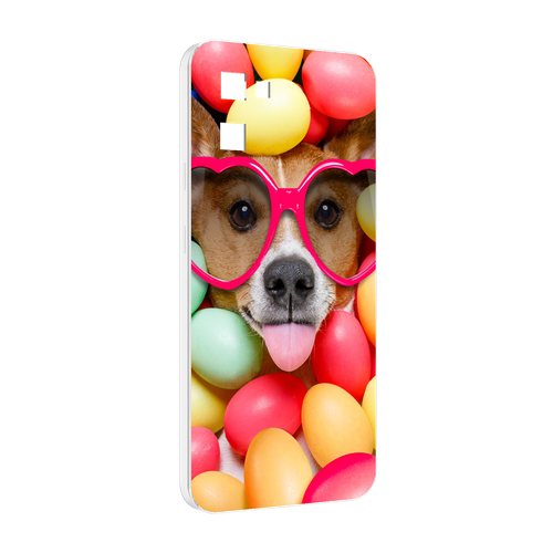 Чехол MyPads Собака-в-яйцах для UMIDIGI F3 / F3 SE / F3S задняя-панель-накладка-бампер